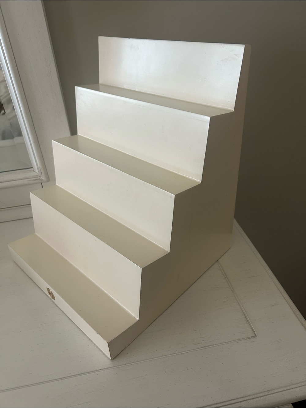 White Display Stair Shelf - Picture 4 of 9